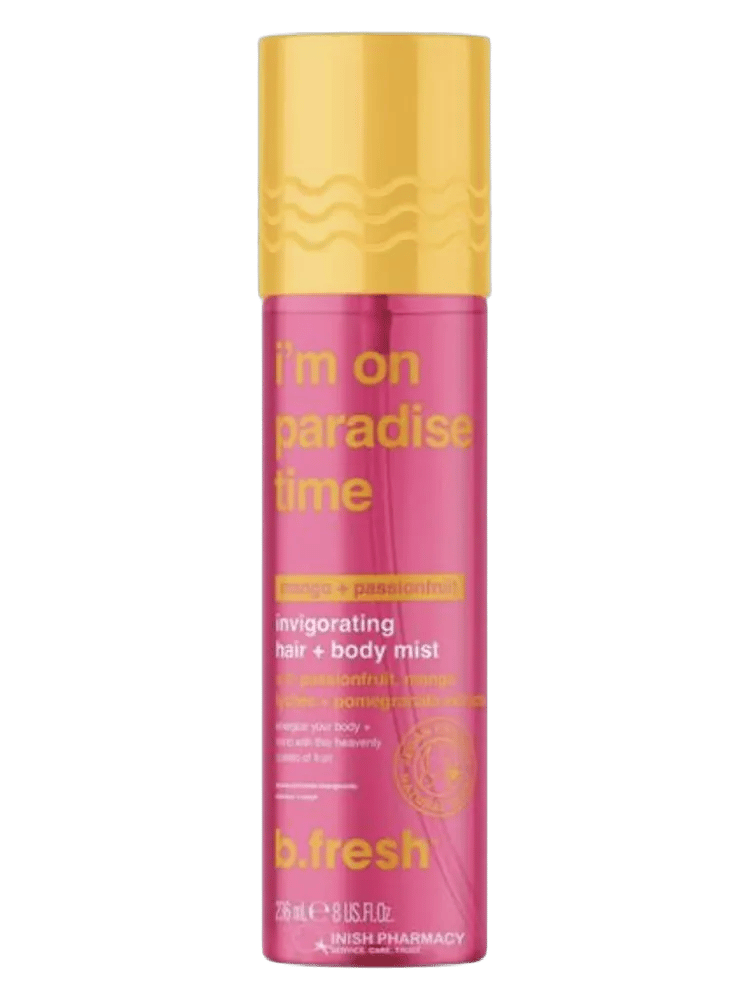 i'm on paradise time invigorating hair + body mist by b.fresh